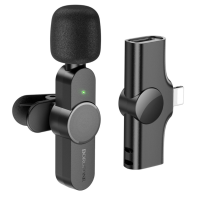 Бездротовий петличний мікрофон Borofone BFK12 Trophy lavalier Lightning