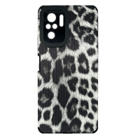 Чехол накладка Animal Case Xiaomi Redmi Note 10 / 10s / Poco M5s Серый Леопард