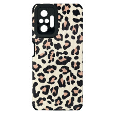 Чехол накладка Animal Case Xiaomi Redmi Note 10 Pro / Max Розовый Леопард