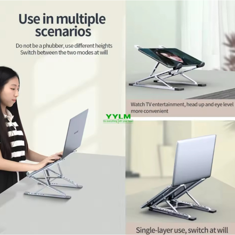 Настольная складная подставка для ноутбука Laptop Stand N8 18inch Aluminum (18*28см)