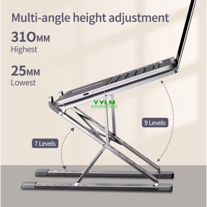 Настольная складная подставка для ноутбука Laptop Stand N8 18inch Aluminum (18*28см)