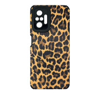 Чехол накладка Animal Case Xiaomi Redmi Note 10 Pro / Max Коричневый Леопард