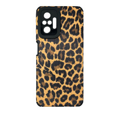 Чехол накладка Animal Case Xiaomi Redmi Note 10 Pro / Max Коричневый Леопард