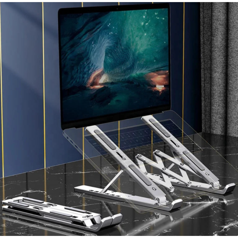 Настільна підставка складна для ноутбука Laptop Stand 18inch Aluminum (24*25см)