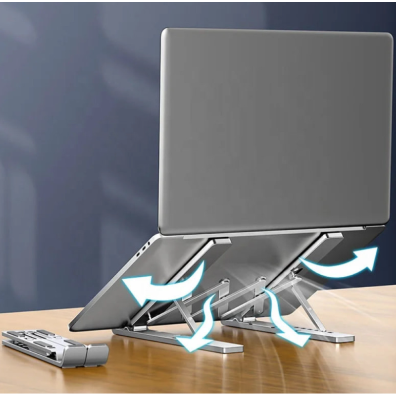 Настільна підставка складна для ноутбука Laptop Stand 18inch Aluminum (24*25см)