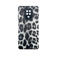 Чехол накладка Animal Case Xiaomi Redmi Note 9s / Pro / Max Серый Леопард