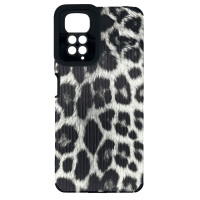 Чехол накладка Animal Case Xiaomi Redmi Note 11 / 11s 4G Серый Леопард