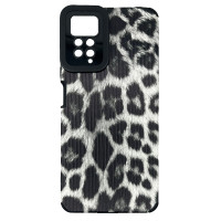 Чехол накладка Animal Case Xiaomi Redmi Note 11 Pro / Note 12 Pro 4G / Poco X4 NFC Серый Леопард