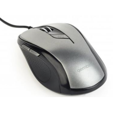 Миша провідна Gembird MUS-6B-01-BG Silver-Black