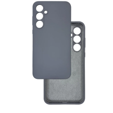 Чехол накладка Silicone Cover Soft Touch ЗК Samsung A36 / A56 Темно-серый