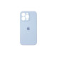 Чехол Silicone Case Camera Protective iPhone 15 Pro Max Голубой (Blue)