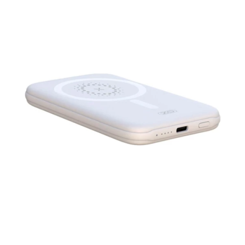 Power Bank XO PR153 PD20W Magnetic wireless 15W Type-C 5000mAh White