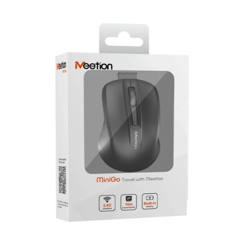 Миша дитяча бездротова Meetion MiniGO Black
