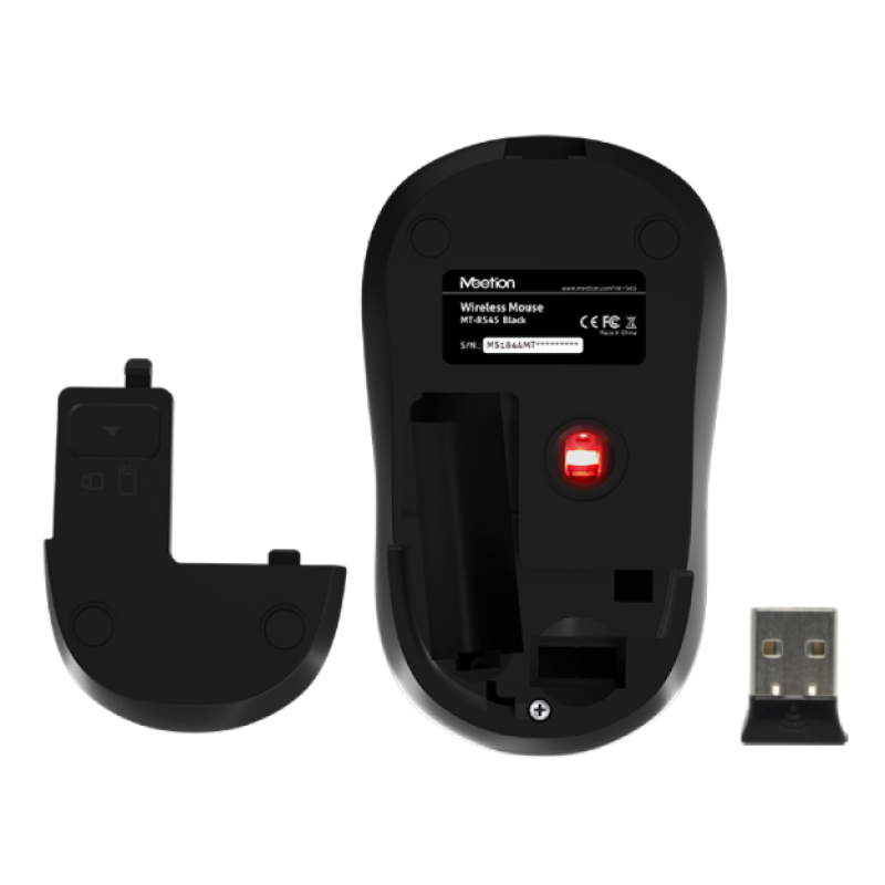 Миша бездротова Meetion R545 Чорна