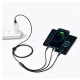 Кабель 3in1 Baseus Tungsten Gold One-for-three Fast Charging Data (Micro USB+Lightning+Type-C) 3.5A 1.5м