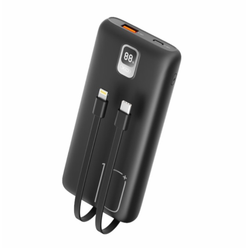 Power Bank XO PR184 10000mAh QC22.5W/PD20W with cable TYPE-C+ Lightning