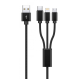 Кабель 3in1 Proove Triple Connection Type-C + Micro USB + Lightning 3А 1.2m