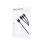 Кабель 3in1 Proove Triple Connection Type-C + Micro USB + Lightning 3А 1.2m