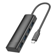 Type-C HUB Hoco HB41 Easy safety 4-in-1 (Type-C to USB3.0*4) 0.2m