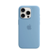 Чехол Silicone Case Original with MagSafe с анимацией iPhone 15 Pro Синий (Winter Blue)