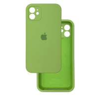 Чехол Silicone Case Square Full+Camera iPhone 11 мятный (Mint)