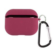 Чехол футляр для наушников AirPods Pro2 с микрофиброй Красный (Dark Red)