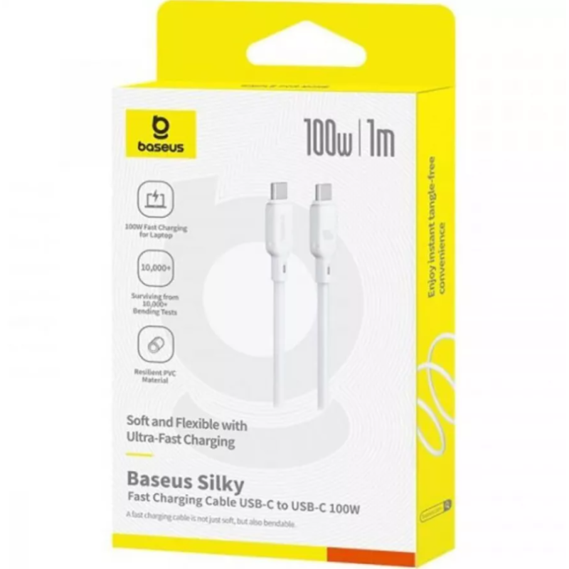 Кабель Type-C to Type-C Baseus Silky Series Fast Charging 100W (1m)