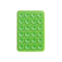 Держатель-присоска для мобильного телефона Sticker Side Silicone Green