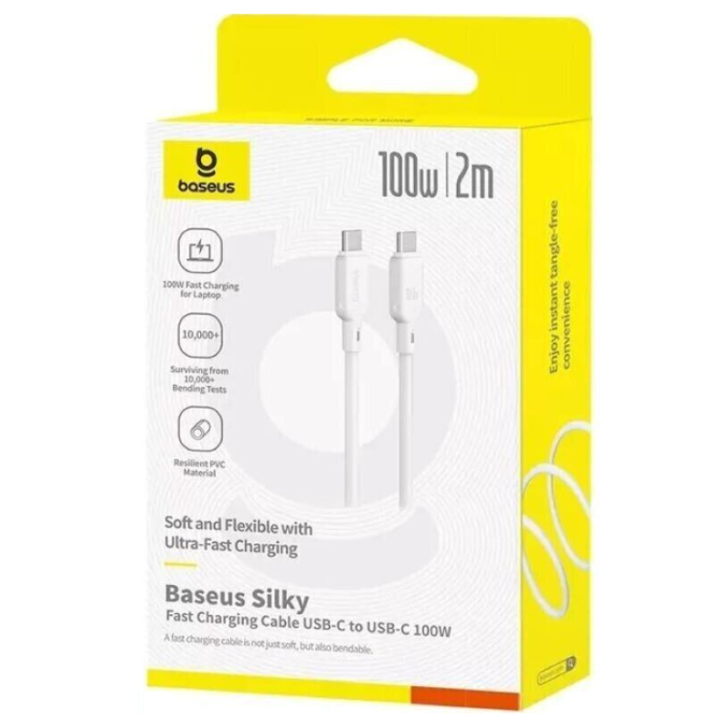 Кабель Type-C to Type-C Baseus Silky Series Fast Charging 100W (2m)