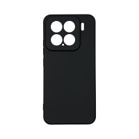 Чохол накладка Silicone SMTT з мікрофіброю Xiaomi 15 Чорний