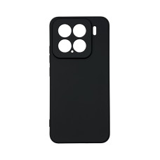 Чохол накладка Silicone SMTT з мікрофіброю Xiaomi 15 Чорний