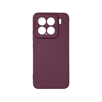 Чохол накладка Silicone SMTT з мікрофіброю Xiaomi 15 Бордовий