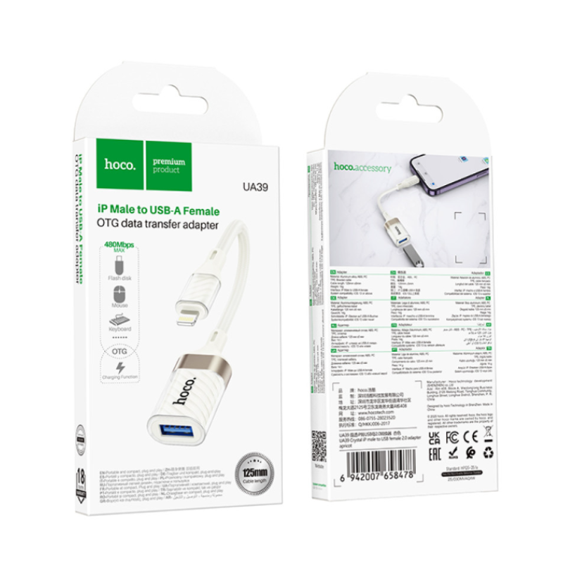 OTG USB-Lightning Hoco UA39