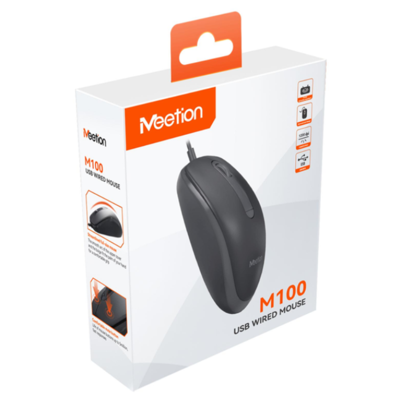 Мышь проводная Meetion M100