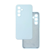 Чохол накладка Silicone Cover Soft Touch ЗК Samsung S24 Plus / S25 Plus Небесно-блакитний