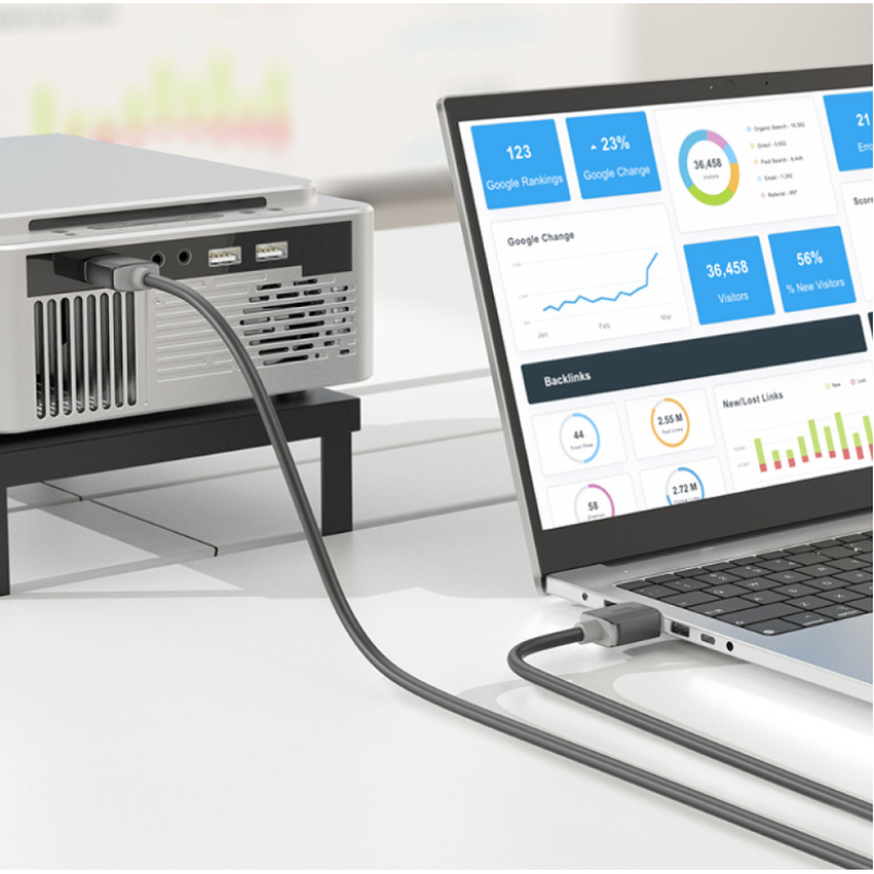 Кабель HDTV Hoco US08 HDMI- HDMI 4K 3m