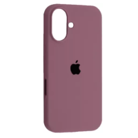 Чехол Silicone Case iPhone 16 Сиреневый (Black Currant)