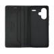 Чехол книжка кожаный GQ Xiaomi Redmi Note 13 Pro Plus Черный