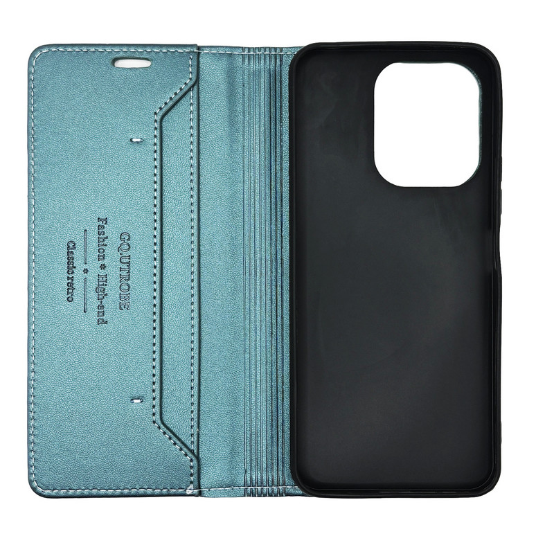 Чохол книжка шкіряний GQ Xiaomi Redmi 13 / Poco M6 4G Зелена