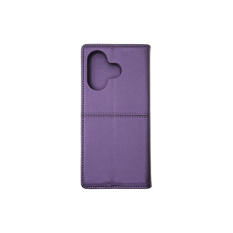 Чехол книжка кожаный GQ Xiaomi Redmi 13 / Poco M6 4G Фиолетовый