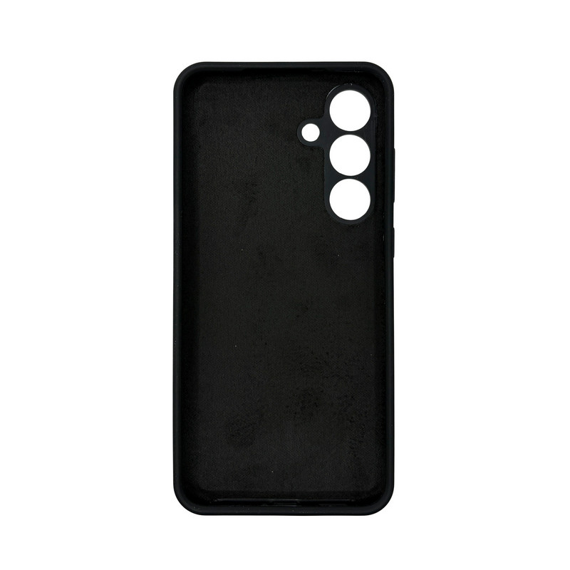 Чехол накладка Silicone Cover Soft Touch ЗК Samsung S25FE Черный