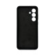 Чехол накладка Silicone Cover Soft Touch ЗК Samsung S25FE Черный