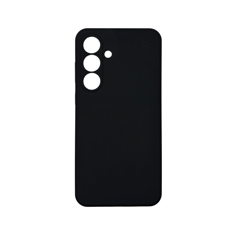 Чехол накладка Silicone Cover Soft Touch ЗК Samsung S25FE Черный