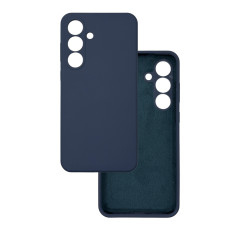 Чохол накладка Silicone Cover Soft Touch ЗК Samsung S25FE Темно-синій