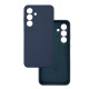 Чехол накладка Silicone Cover Soft Touch ЗК Samsung S25FE Темно-синий