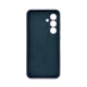 Чехол накладка Silicone Cover Soft Touch ЗК Samsung S25FE Темно-синий