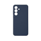 Чехол накладка Silicone Cover Soft Touch ЗК Samsung S25FE Темно-синий