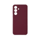 Чехол накладка Silicone Cover Soft Touch ЗК Samsung S25FE Бордовый
