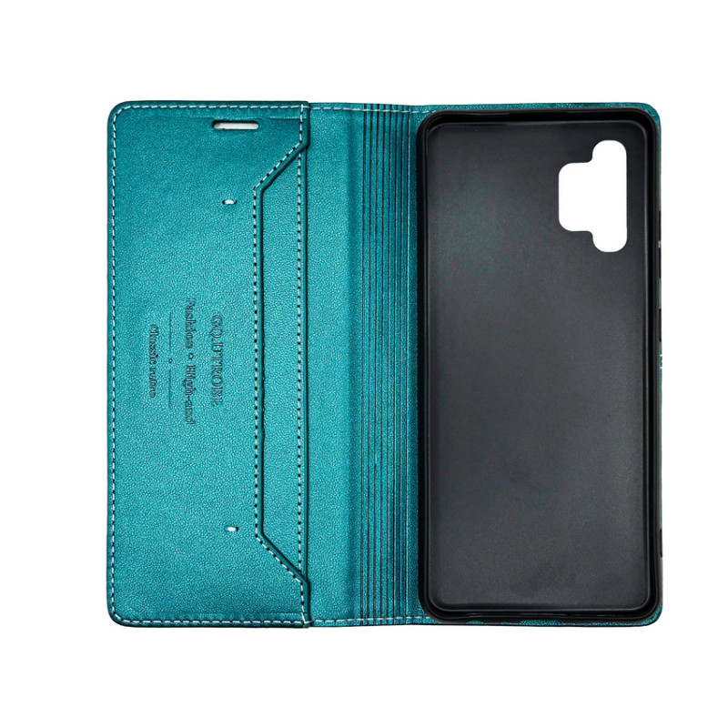 Чехол книжка кожаный GQ Samsung A13 4G / 5G Зеленый