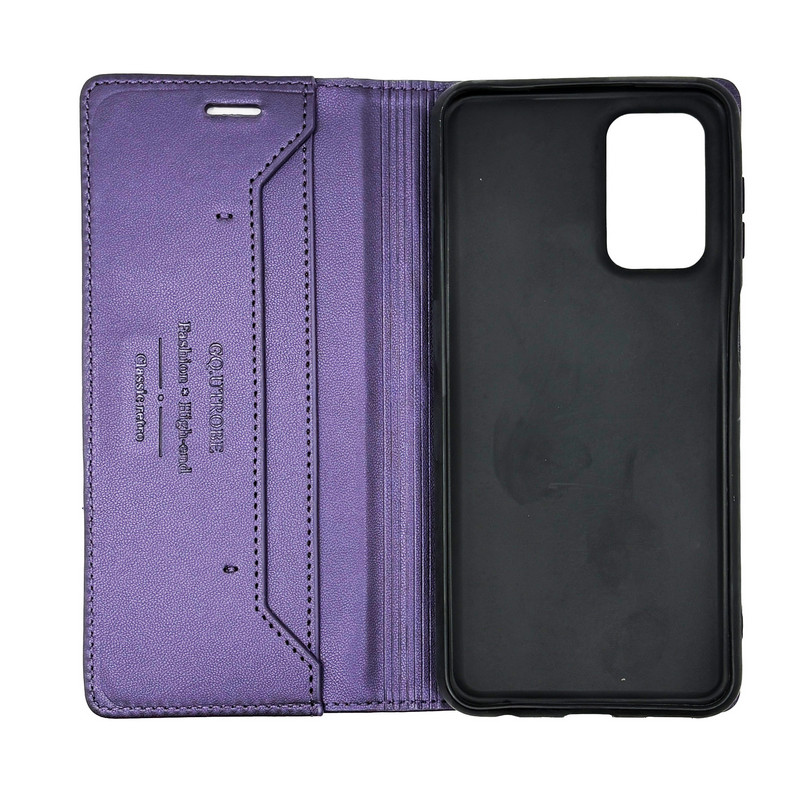 Чехол книжка кожаный GQ Samsung A23 4G / M 13 Фиолетовый